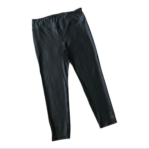 MONO B Plus Size Leggings Black Wide Elastic Waistband Size 3X - Picture 5 of 5